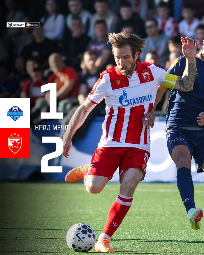 贝尔格莱德红星客场力克苏杜利察 克鲁尼奇助攻